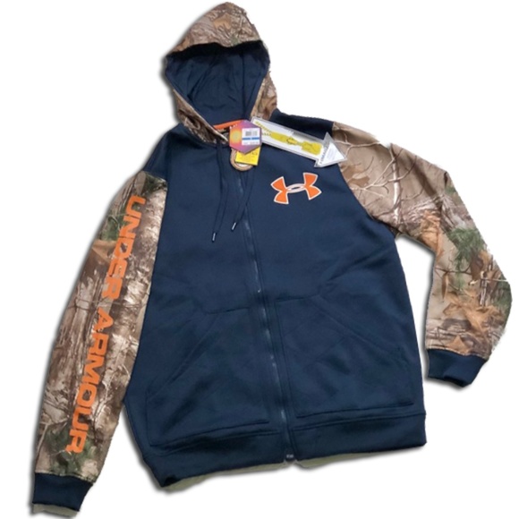 Under Armour Other - Under Armour Real Tree Full Zip Up Hoodie XL NWT